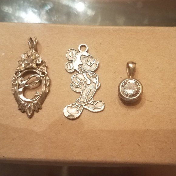 Mickey Mouse Silver Pendant / Charm - Picture 6 of 8